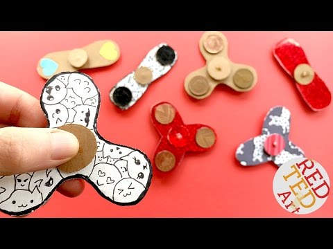 Easy Fidget Spinner WITHOUT Bearings TEMPLATE - How to make a Tri Fidget Spinner DIY