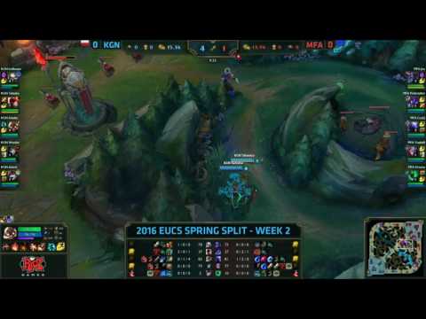 League Of Legends — Team Kinguin vs Misfits Academy  EU CS 2017 Spring Game 1