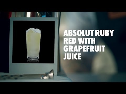ABSOLUT RUBY RED WITH GRAPEFRUIT JUICE DRINK RECIPE - HOW TO MIX