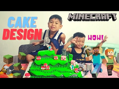 MINECRAFT BIRTHDAY CAKE DESIGN | MINECRAFT THEME CAKE | FONDANT | JOHANN AND HYRUM