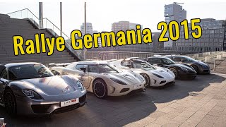 RALLYE GERMANIA 2015: LaFerrari, 918 Spyder, F40, Carrera GT, Koenigsegg Agera X