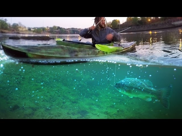 Top Water Fishing for Giant Bass on the River in a Kayak! - Vlog (Bass Fishing) 16LB Bass! | DALLMYD