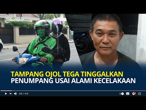 Tampang Ojol Tega Tinggalkan Penumpang usai Alami Kecelakaan, Terungkap Pakai Akun Orang Lain