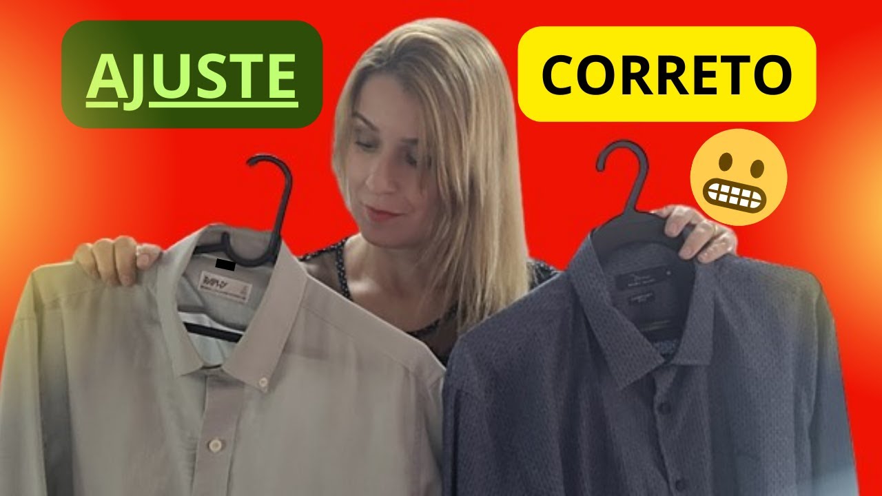 Como ajustar camisa masculina através de outra camisa modelo com costura embutida(DIY)