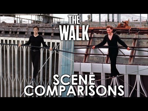 The Walk (2015) and Man on Wire (2008) - scene comparisons