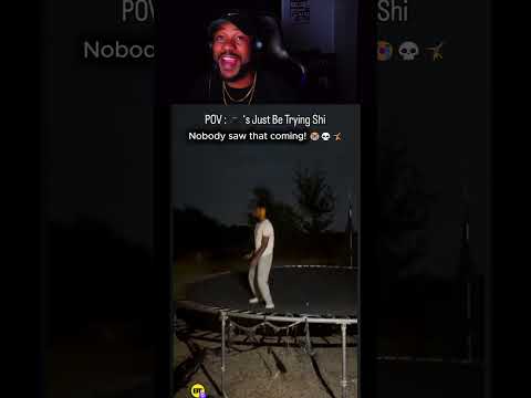 BRO BOUNCED ON A TRAMPOLINE AND DID THE UNEXPECTED!
