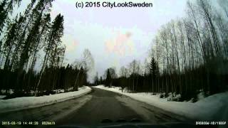 preview picture of video 'Härnösand 2015-03-19 Risnäsvägen delen Hamre till Brån'
