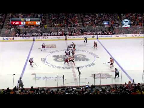 Brayden Schenn goal Feb 9 2013 Carolina Hurricanes vs Philadelphia Flyers NHL Hockey
