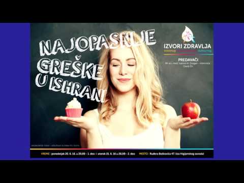 Najopasnije greške u ishrani 2 - Mr sci. med. Ivanov dr Dragan - internista