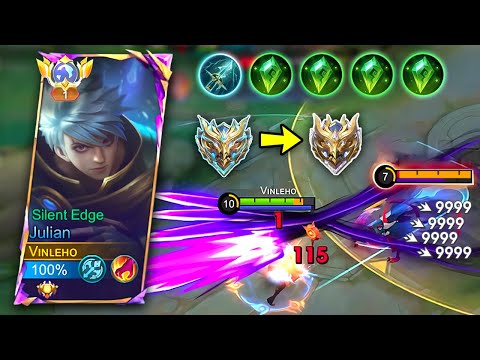 18 KILLS!! JULIAN NEW CHEAT BUILD | CAN RANK UP FAST! | TOP 1 GLOBAL | MLBB