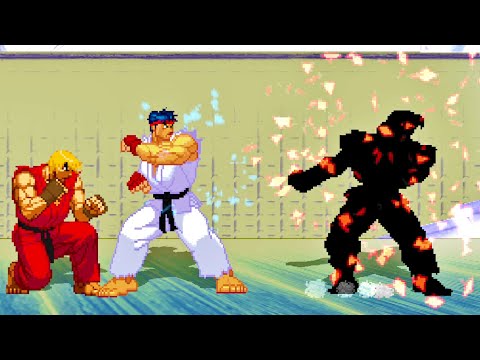 ARCHDEMON KEN vs SHIN RYU & SHIN KEN Ultimate HIGH LEVEL INSANE EPIC FIGHT!