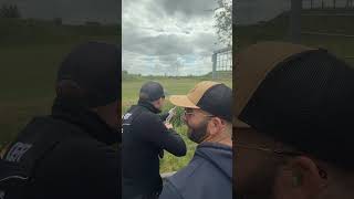 Smoking some clays in England 💥 #clayshooting #fitasc