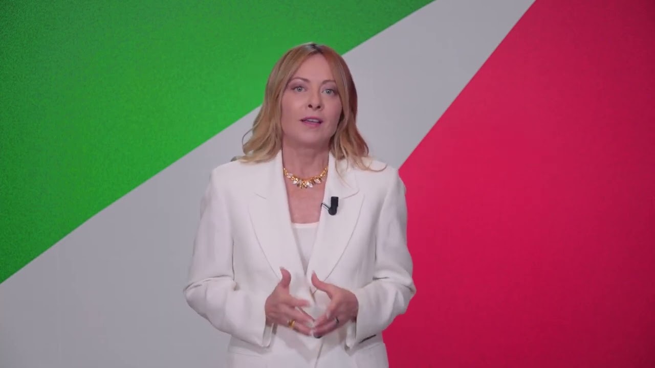 VIDEOMESSAGGIO DI GIORGIA MELONI: "LO STATO TORNA DALLA PARTE DELLE PERSONE PERBENE"