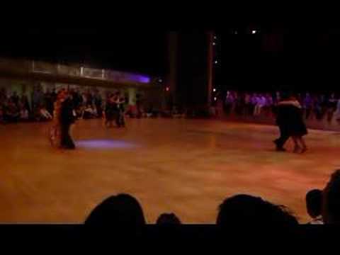  Corina de la Rosa,    Julio Balmaceda,    Dana Frigoli,    Pablo Villarraza,    Noel Strazza,    and  Pablo Javier Pugliese  are  dancing  to  the  tango  "  Tu...el Cielo Y Tu!  "