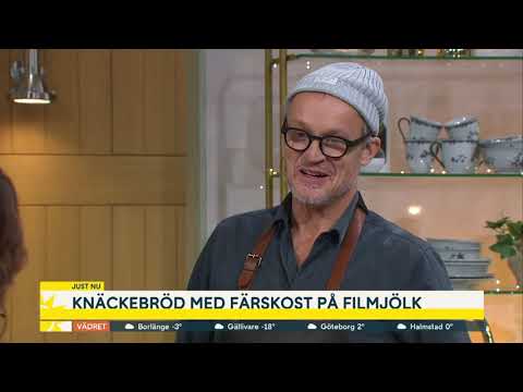 Knäckebröd bakat på surdeg - Nyhetsmorgon (TV4)