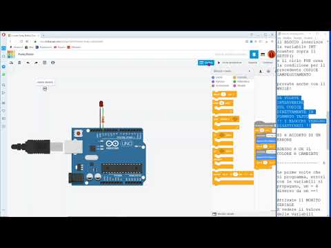 ARDUINO - TINKERCAD - LAMPEGGIAMENTO