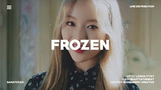 LOONA/yyxy (이달의 소녀 yyxy) - frozen | Line Distribution