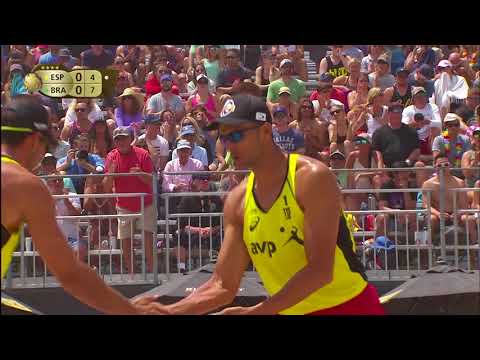 2018 FIVB Huntington Beach Open: Evandro/Andre vs Herrera/Gavira - Men's Semifinal Match