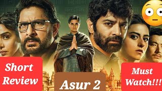 Asur 2 Webseries Review. Crime Thriller webseries.