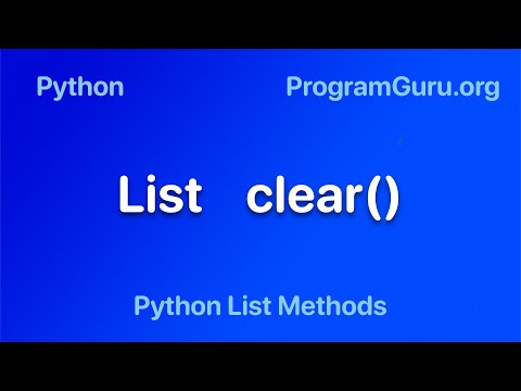Python List Clear Method Syntax Examples Remove All Items From List