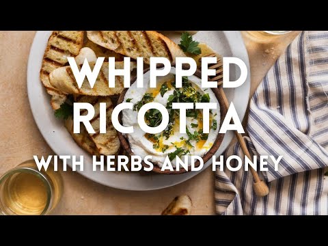 How to Make Whipped Ricotta Cheese