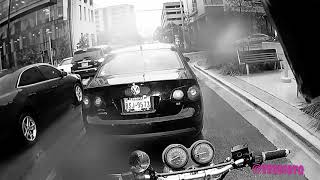 Riding the GS500 in the rain to "They Ran" by Morning Jacket