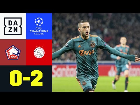 Dank Ziyech! Ajax kurz vor Achtelfinaleinzug: Lille - Ajax 0:2 | UEFA Champions League | DAZN