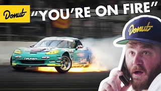 Formula Drift Corvette catches on Fire + Odi gets Top8 | Frenemies Irwindale