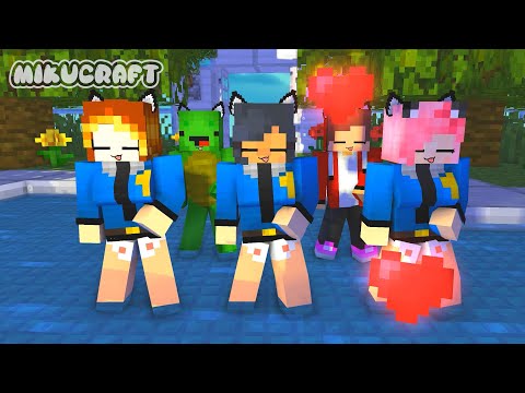simple dimple yay arigato aphmau police kim and kc, caught maizen jj and mikey - minecraft animation