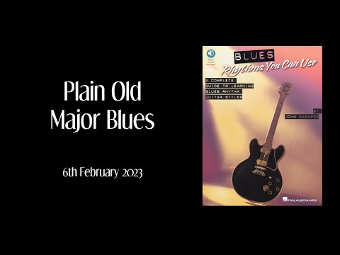 Blues Rhythms You Can Use - Plain Old Major Blues