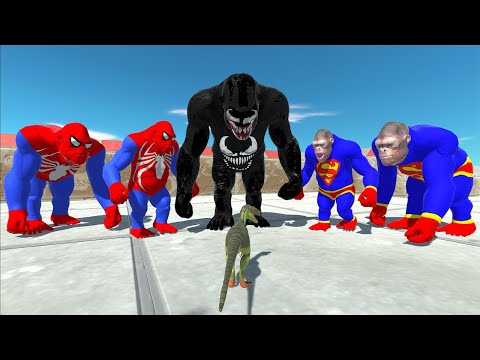 SUPERHEROES GORO THE GIANT SPEED CHAMPIONS RACE DEATH RUN - Animal Revolt Battle Simulator