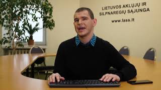 Interneto svetainių ir mobiliųjų programų prieinamumas regėjimo neįgaliesiems
