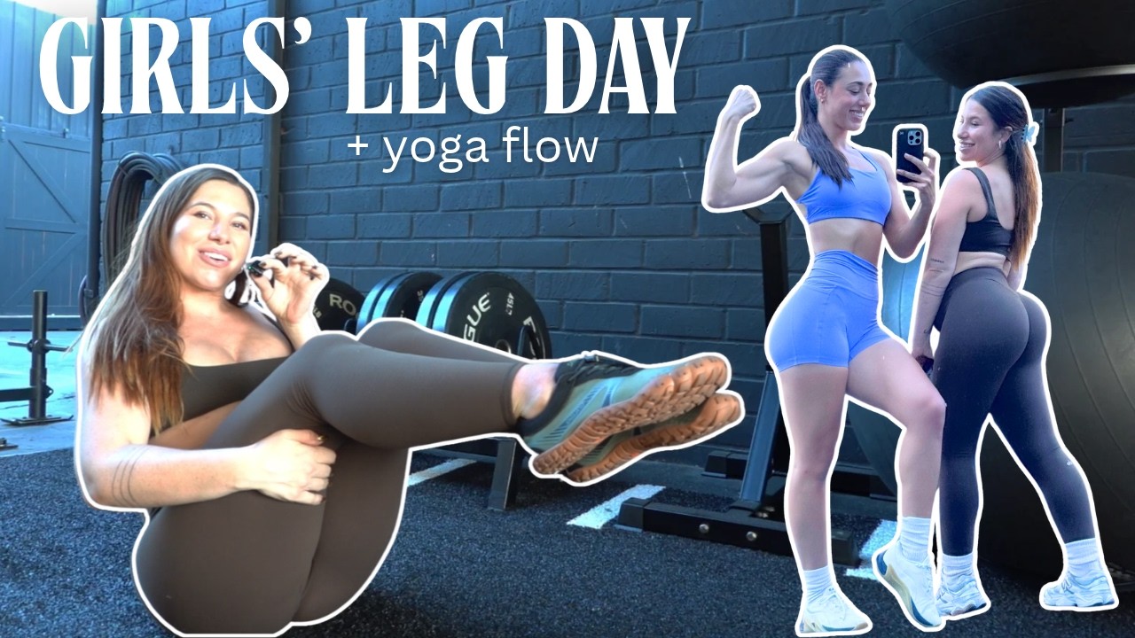 Simple but Effective Leg Day 🍑 | Gym Vlog + Yoga Stretch Wearing the BEST Barefoot Shoes