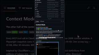 Context Mode: cutting Claude Code's context consumption by 98 percent.