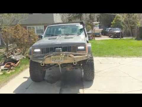 89 Cherokee COWONE Osram LED Headlight Install