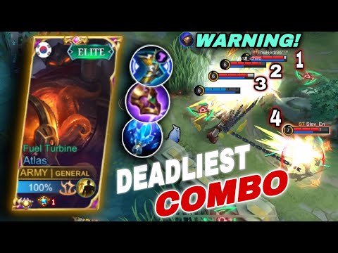 WARNING! DEADLIEST WOMBO COMBO THEY SHOCKED!😱 | ATLAS BEST SET and GAMEPLAY | MLBB