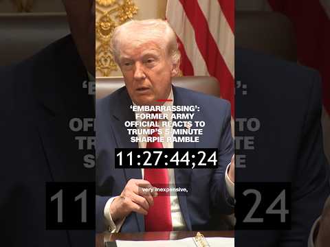 ‘Embarrassing’: Former Army official reacts to Trump’s 5-minute Sharpie ramble