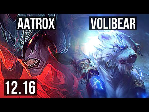 AATROX vs VOLIBEAR (TOP) | 2.3M mastery, 1600+ games, 6/3/9, Dominating | EUW Grandmaster | 12.16