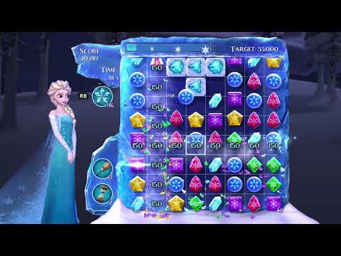 Frozen Free Fall: Snowball Fight Level 68 Walkthrough - No Power Ups