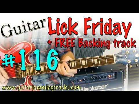 Guitar Lick Friday Week 116 - Pentatonic 4 note pattern over Slash style track
