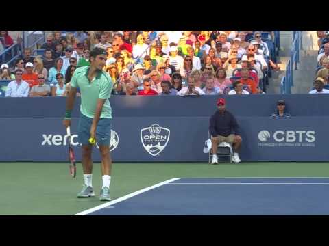 COURTSIDE with Federer and Monfils