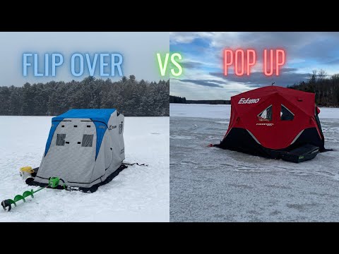 Which ICE HUT Is Better? (Pop Up Vs Flip Over)