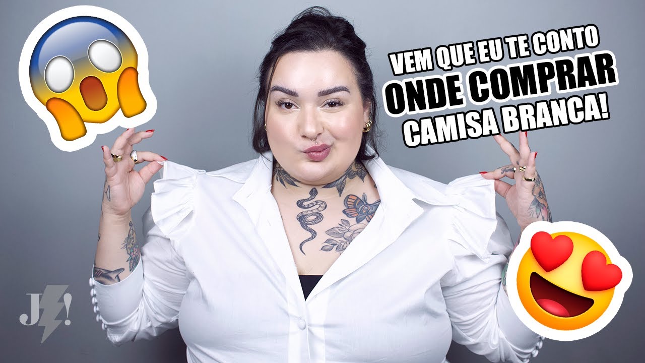 3 lojas onde comprar: Camisa branca Plus Size!