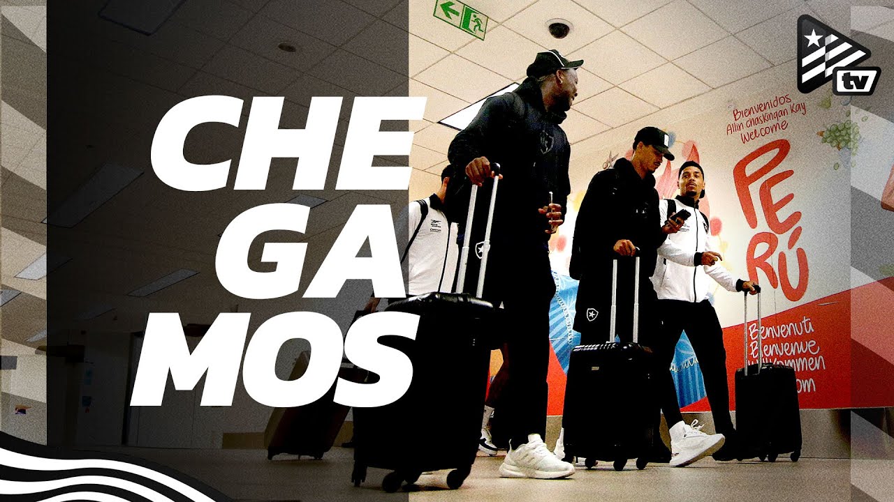 VÍDEO: Botafogo chega a Lima para duelo contra o Universitario, quinta-feira, pela Libertadores