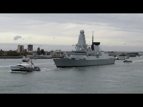 HMS Diamond Royal Navy Portsmouth 28/10/2022