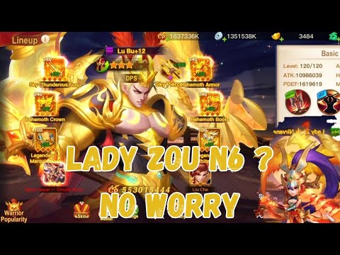 Lubu Gold Vs Lady Zou N6 ? - Dynasty Heroes