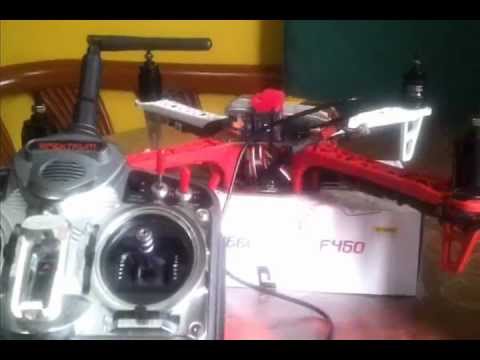 DJI Naza Setup F450 Flame Wheel step by step and Transmitter Setup