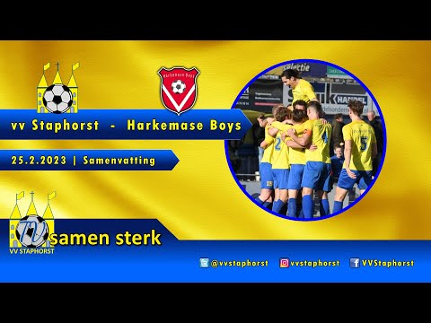 vv Staphorst - Harkemase Boys | 25.2.2023 | Samenvatting