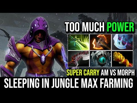 EPIC Super Hard Carry Anti Mage Vs Morphling - Sleeping in Jungle Max Farming 21Kills By Vann Dota 2