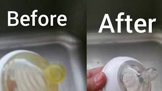 Life hack of cleaning baby bottles at home